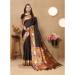 Picture of Well Formed Silk Black Saree
