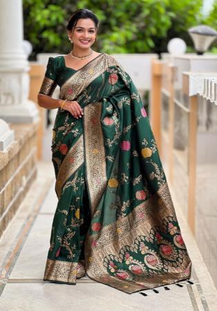 Picture of Nice Silk Cadet Blue Saree