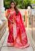 Picture of Statuesque Silk Salmon Saree