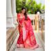 Picture of Statuesque Silk Salmon Saree