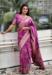 Picture of Superb Silk Medium Violet Red Saree