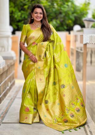 Picture of Classy Silk Pale Green Saree