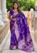 Picture of Graceful Silk Dark Orchid Saree