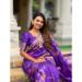 Picture of Graceful Silk Dark Orchid Saree