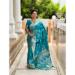 Picture of Resplendent Silk Teal Saree