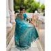 Picture of Resplendent Silk Teal Saree
