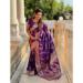 Picture of Amazing Silk Midnight Blue Saree
