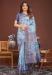 Picture of Pleasing Cotton & Linen Light Steel Blue Saree