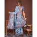 Picture of Pleasing Cotton & Linen Light Steel Blue Saree