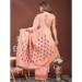 Picture of Elegant Cotton & Linen Peach Puff Saree
