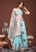Picture of Pleasing Cotton & Linen Powder Blue Saree