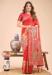 Picture of Shapely Cotton & Linen Tomato Saree