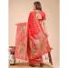 Picture of Shapely Cotton & Linen Tomato Saree