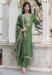 Picture of Silk Dark Olive Green Readymade Salwar Kameez
