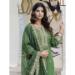 Picture of Silk Dark Olive Green Readymade Salwar Kameez
