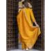 Picture of Well Formed Silk Orange Readymade Salwar Kameez