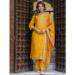 Picture of Well Formed Silk Orange Readymade Salwar Kameez