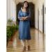 Picture of Resplendent Silk Midnight Blue Kurtis & Tunic