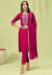 Picture of Delightful Silk Crimson Readymade Salwar Kameez