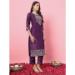 Picture of Pretty Silk Fuchsia Readymade Salwar Kameez