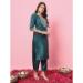Picture of Beauteous Silk Sea Green Readymade Salwar Kameez
