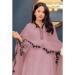 Picture of Georgette Rosy Brown Straight Cut Salwar Kameez