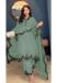 Picture of Georgette Dark Sea Green Straight Cut Salwar Kameez