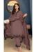 Picture of Georgette Rosy Brown Straight Cut Salwar Kameez