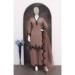 Picture of Georgette Rosy Brown Straight Cut Salwar Kameez