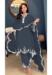 Picture of Georgette Dark Slate Grey Straight Cut Salwar Kameez
