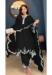 Picture of Graceful Georgette Black Straight Cut Salwar Kameez
