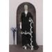 Picture of Graceful Georgette Black Straight Cut Salwar Kameez