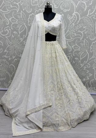 Picture of Appealing Georgette Azure Lehenga Choli