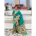 Picture of Good Looking Silk Teal Saree