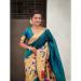 Picture of Comely Silk Teal Saree