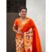 Picture of Pleasing Silk Orange Red Saree