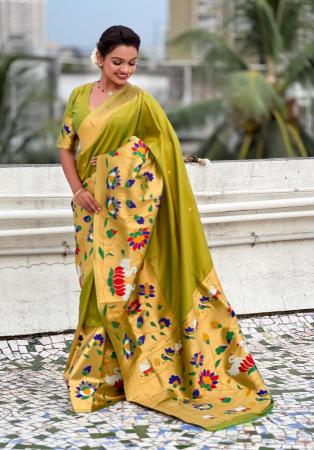 Picture of Sublime Silk Dark Golden Rod Saree