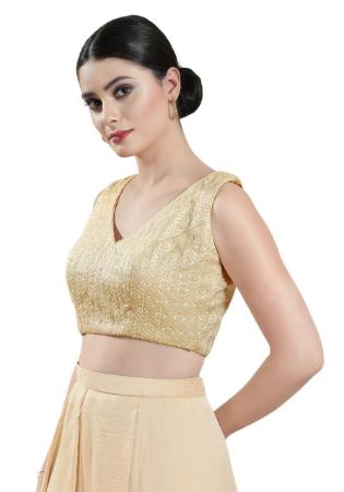 Picture of Lovely Brasso Tan Designer Blouse