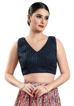 Picture of Elegant Brasso Dark Slate Grey Designer Blouse