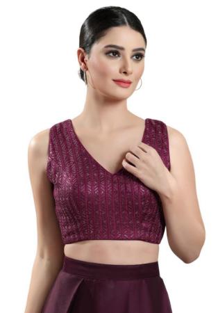 Picture of Beauteous Brasso Brown Designer Blouse