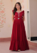 Picture of Classy Georgette Maroon Readymade Gown