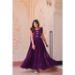 Picture of Elegant Georgette Purple Readymade Gown