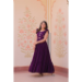 Picture of Elegant Georgette Purple Readymade Gown