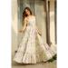 Picture of Graceful Rayon Beige Readymade Gown