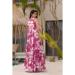 Picture of Stunning Rayon Indian Red Readymade Gown