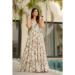 Picture of Lovely Rayon Beige Readymade Gown