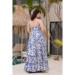 Picture of Grand Rayon Light Steel Blue Readymade Gown