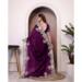 Picture of Delightful Chiffon Maroon Saree