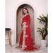 Picture of Shapely Chiffon Dark Red Saree
