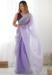 Picture of Pleasing Chiffon Light Steel Blue Saree